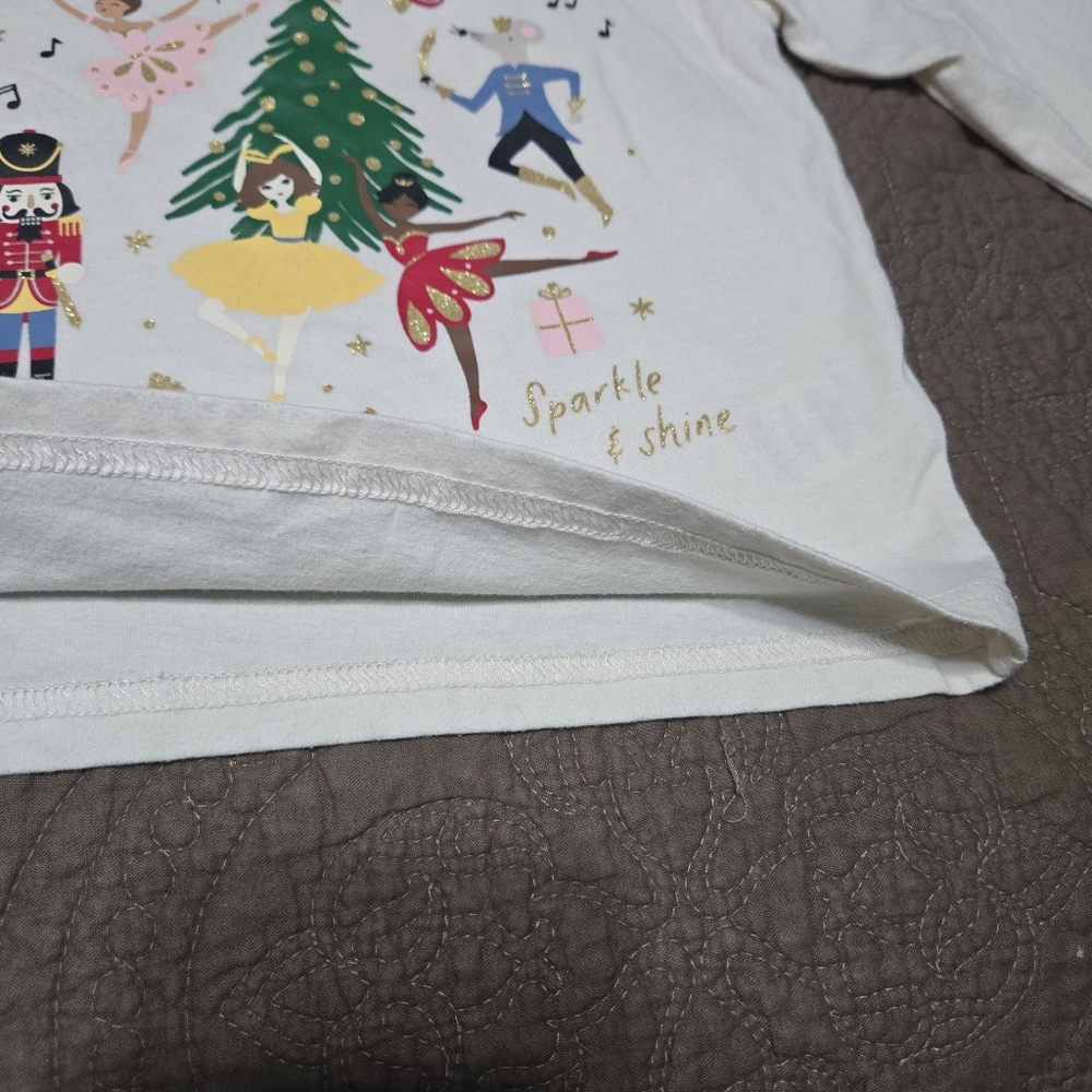 Nutcracker CHRISTMAS Ballet toddler shirt, sparkle and shine, 3T - Picture 6 of 9